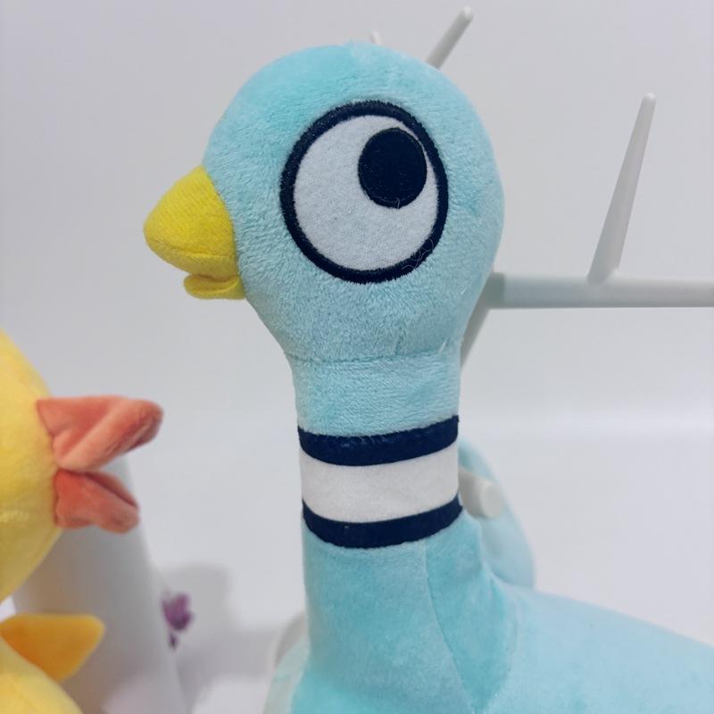 Neues Niedliches und Süßes Blaues Tauben Gelbes Enten Plüschtier Taube Beruhigende Plüschpuppe Möbel Auto Ornament