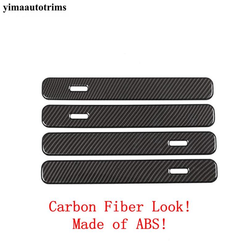 ABS Carbon Fiber Car Exterior Door Handle Grab Cover Trim Sticker Styling For Land Rover Range Rover Evoque L551  -