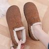 Women's shoes cotton boots winter new velvet thickened one-pedal snow boots casual non-slip versatile cotton shoes 2025