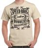 Summer SPEED BROS BOBBER GARAGE T-SHIRT T SHIRT CLOTHING 100% COTTON HOT ROD VINTAGE