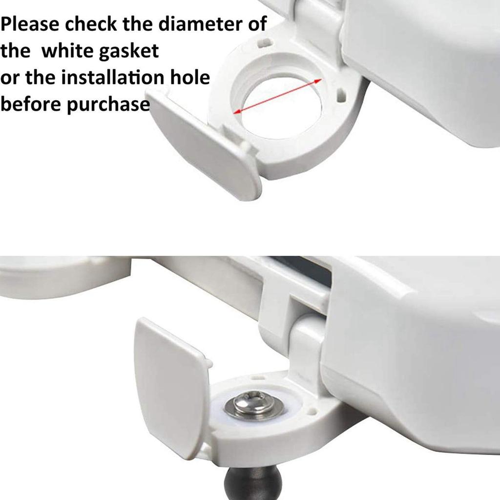 T02C!8 Pack Toilet Seat Screws Toilet Seat Hinges Bolt Expanding Rubber Top Nuts Screw Fixings Fix WC Blind Hole Fittings