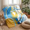 Argentina Football Printed Flannel Blanket Skin Friendly Warm Decorative Throw for Indoor Couch Bed Daily Use