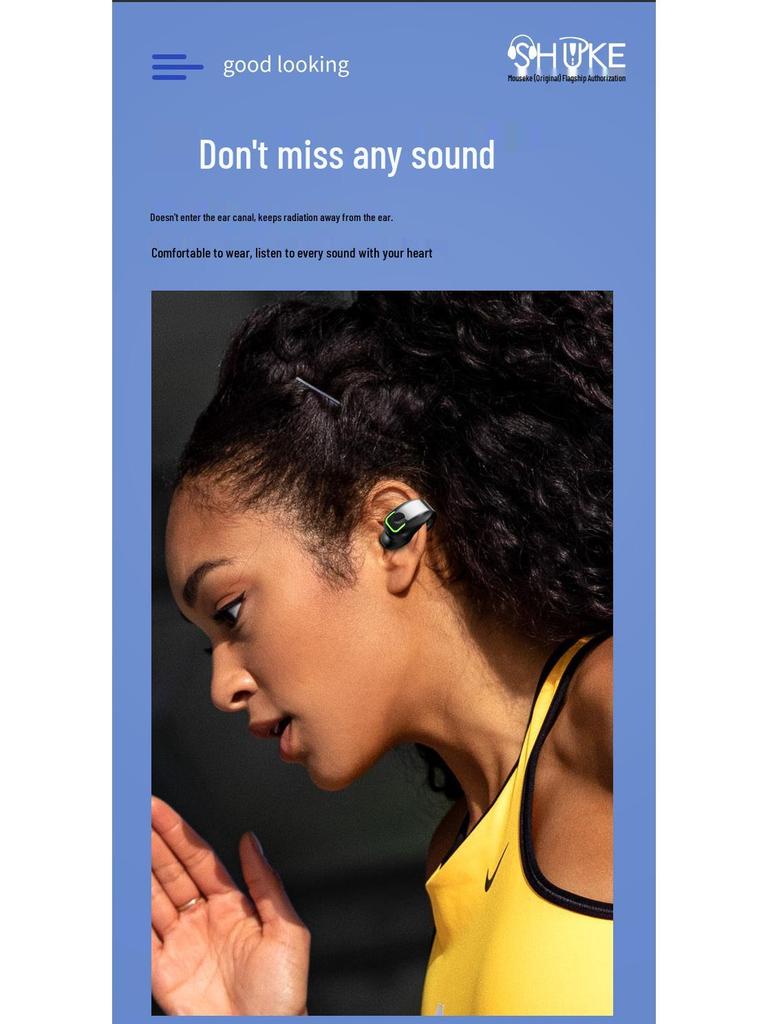 GD28 Bluetooth In-ear Clip-on Earbuds - Single Ear, Super Long Battery Life, Hot-Selling New Product