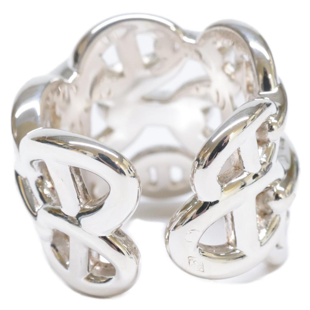 HERMES 19AG149466 Ag925 Chaine d'Ancre Enchaine GM Ring ring 52 SilverUsed