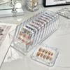 Press On Nails Storage Boxes,Fake Nails Dust-proof Packing Cases with Tape Clear Nail Display Box for Home DIY,Nail Salon
