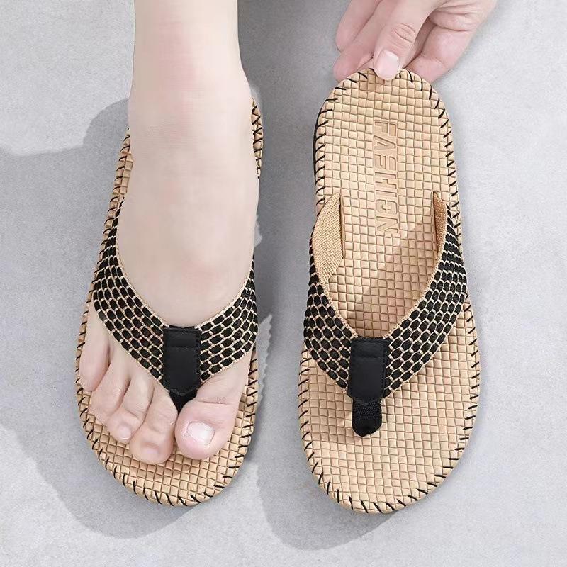 Outdoor Hochwertige Herren Flip Flops Sommer Strand Flip Flops Herren Atmungsaktive Lässige Strand Herren Hausschuhe Schuhe für Herren