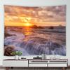 Natural Cave Ocean Landscape Printing Pattern Tapestry Home Living Room Dormitory Wall Decor Background Cloth Tapestry