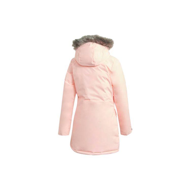 Adidas Windproof Warm Fleece Lined Casual Sports Jacket Women Jacket Pink GE7791