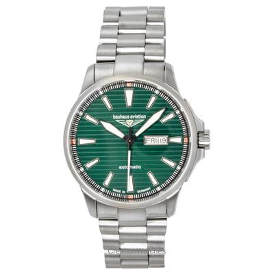 Aviation Titanium Green Dial Automatic 2862M4 100M Men's Watch