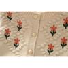 Childrens Girls Autumn Sweater Spring Clothes Sweet Flower Sweaters Embroidery Knitted Cardigan Warm Kids Outerwear Korean Baby Girl Clothes