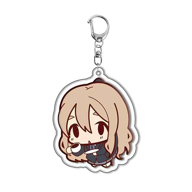 K-On! Yui & Mio Acrylic Keychain Pendant - Anime Merchandise