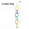 Colorful Plastic Hanging Ring Toy Birds Use To Play and Relieve Boredom Climbing Swing Interactive Toy for Bird Cage Accessories