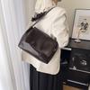 Casual Pu Large Tote Bag With Chain Handle For Streetwear And Daily Carrying
