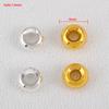 10pcs 20pcs 30pcs 18K Gold Plated Flat Round Bracelet Spacer Beads 4mm Circle Crafts Beads Necklace Jewelry Accessories Findings
