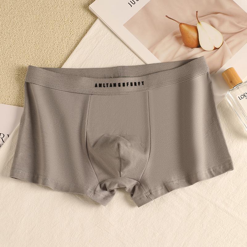 80s Long-Staple Cotton Men's Boxer Briefs with 7A Antibacterial Crotch