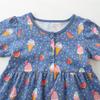 Summer New Arrival Girls' Short-Sleeved Dress Fashion Print Children's Princess Dress