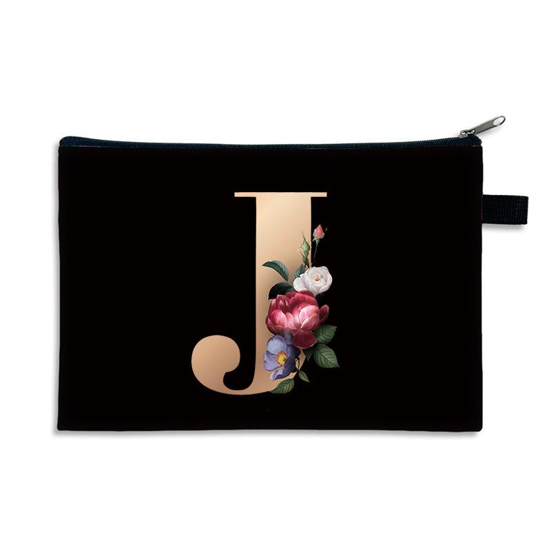 Kreativní potisk písmen malá taštička na drobné polyester zip malá taška multifunkční úložný prostor příruční peněženka