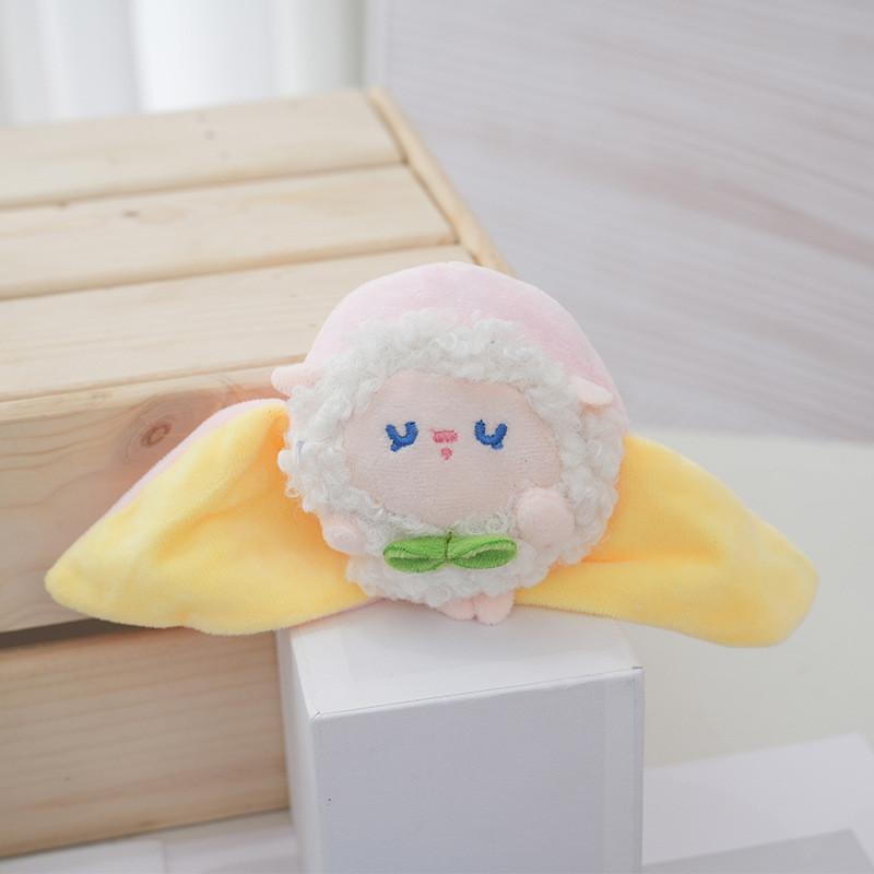 Adorable Magnetic Plush Keychain Doll Cute Fruit Character For Birthday Gift 10cm