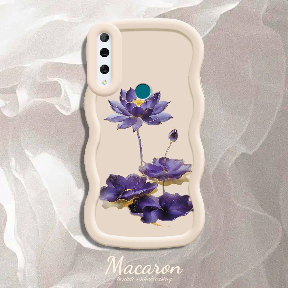 Gemaltes Muster Big Wave Edge Weiches Silikonmaterial Macaron-Telefongehäuse Stoßfestes Schutzgummigehäuse für iPhone Huawei Honor Infinix Tecno