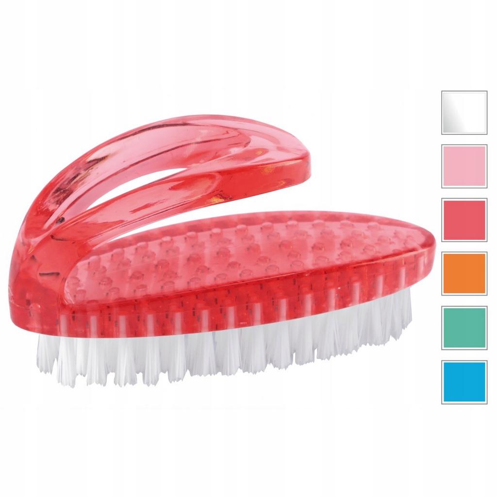 Hand and nail cleaning brush with handle