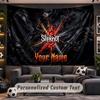 Wall Hanging Tapestry Custom NameSlipknot Pattern Personalized Printed Fabric Wall Decor