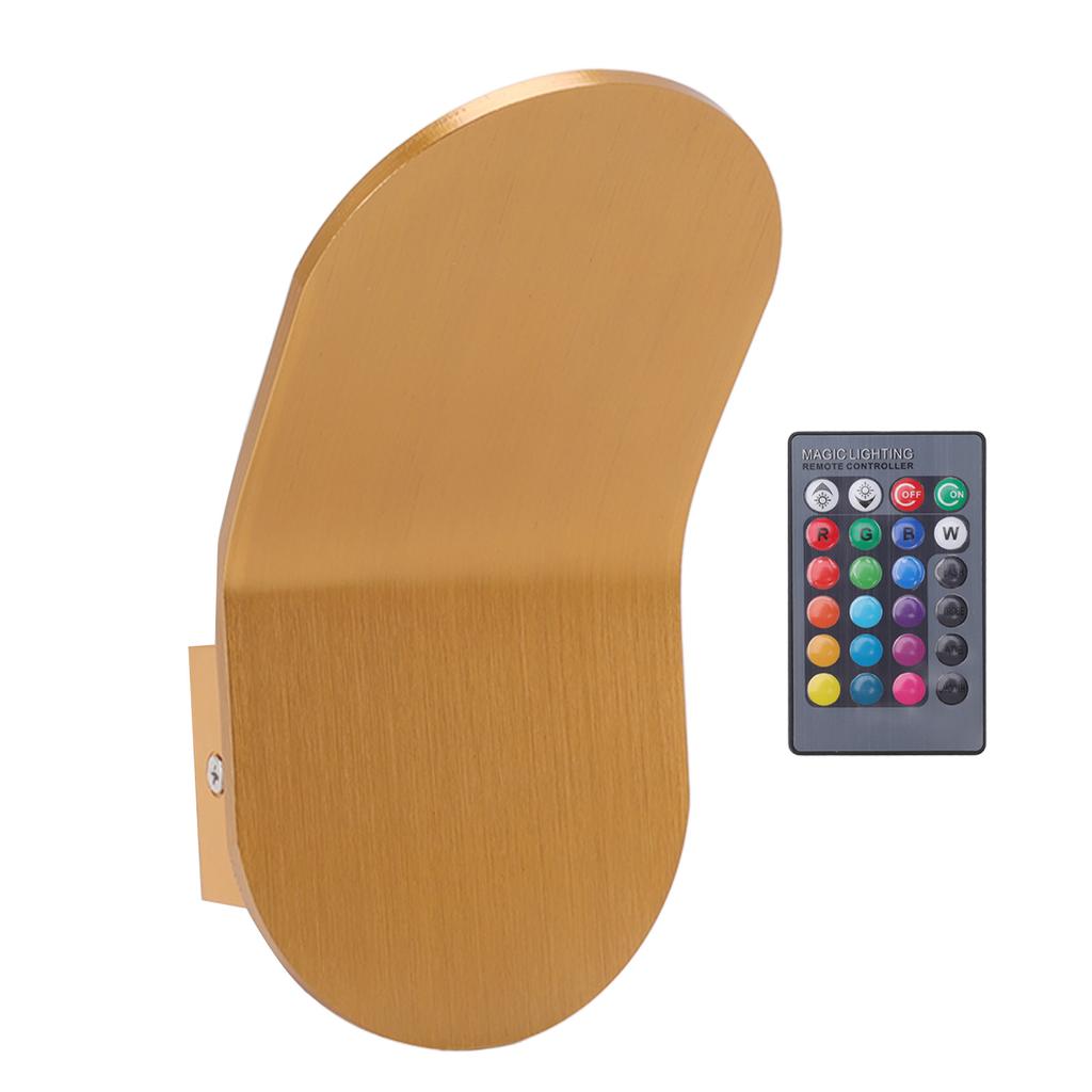 LED Wall Light Aluminium Simple Style LED RGB Warm Light Remote Control Modern Wall Sconces for Office Bedroom Kitchen