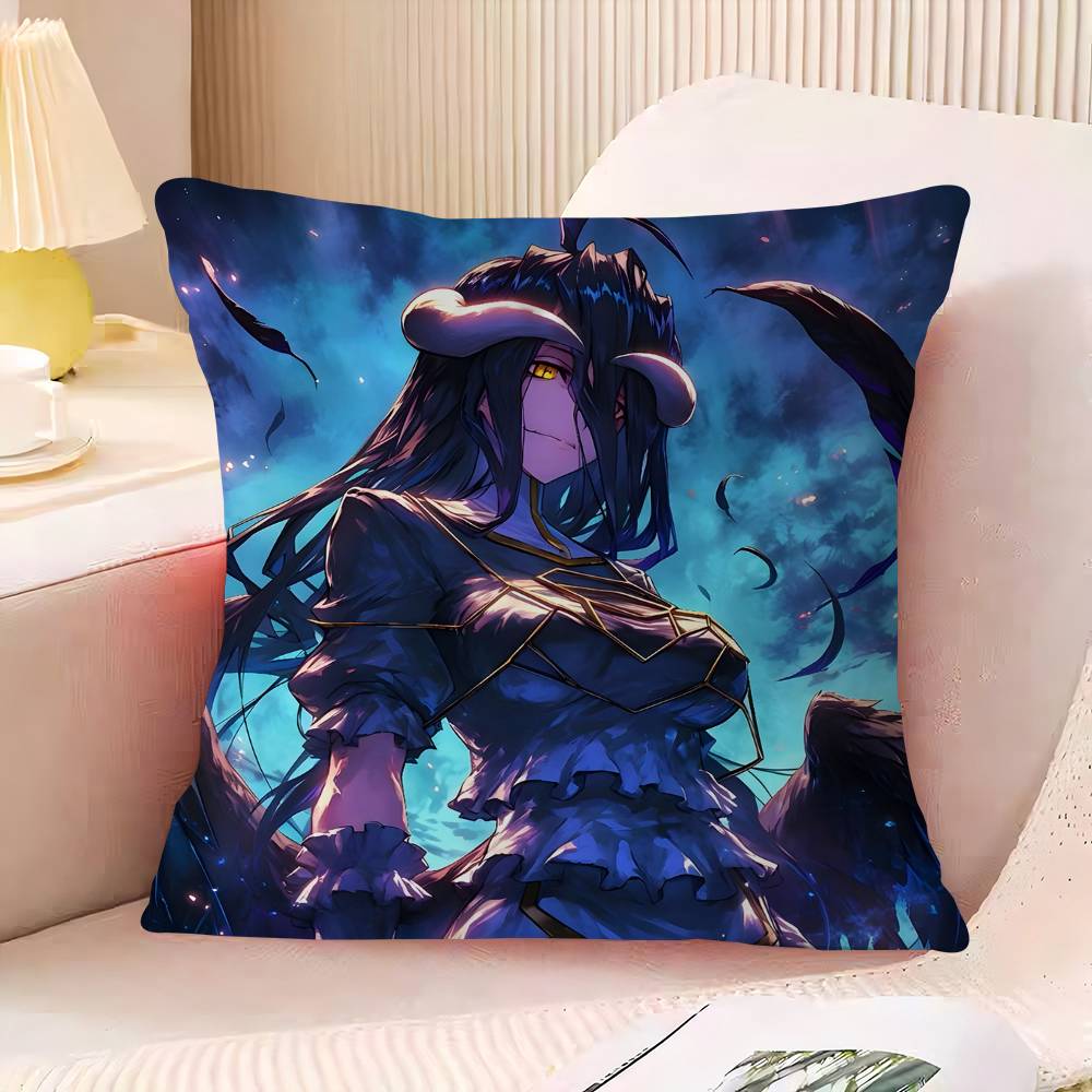 

Anime Overlord Albedo Maple Design Cushion Cover Happy Autumn Harvest Decor Holiday Decorati Pillow Cover 16x16Inch