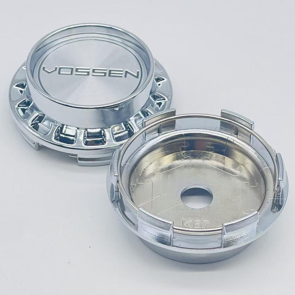 4pcs/Set 67mm Car Wheel Center Cap Hub Rim Cap For 45mm VOSSEN Styling Emblem Badge Sticker Styling Accessories