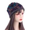 Winter Cap Winter Warmer Neck Warm Soft Print Flower Bib Hats Velvet Bonnet Beanie Women Hat