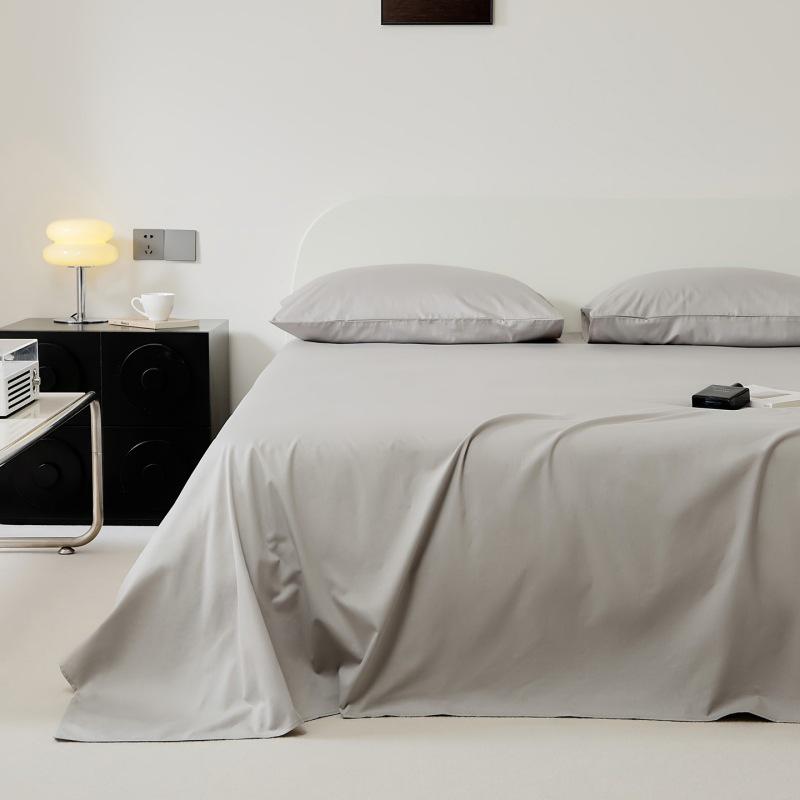 

All-Cotton Youthful Solid Color Twin Bed Sheet - Simple Four-Season Style Duvet Cover 120cm x 230cm Flat Sheet for 0.8-0.9m Bed