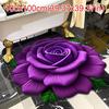 Special-shaped Flower Carpet Soft Non-slip Bathroom Floor Mat Absorbent 100x100cm/60x60cm/50x50cm Door Gasket