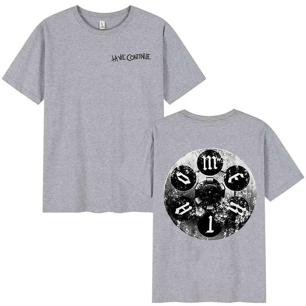 Rapper La Vie Continue Maes Album 2025 Merch T Shirts Men's Hip Hop Retro Style Short Sleeve T-shirt Pure Cotton Tees Streetwear
