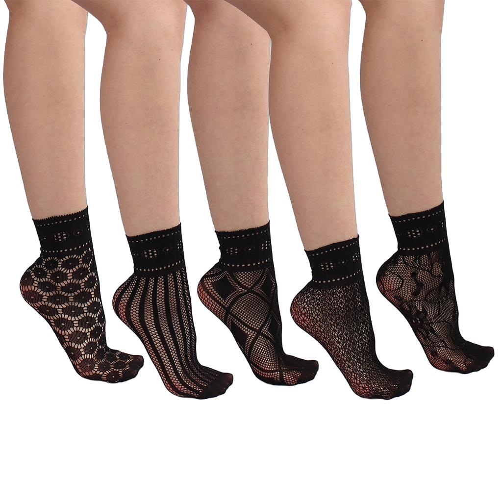 Women Fishnet Socks Hollowed Out Mesh Short Socks Thin Summer Anklet Socks Gift