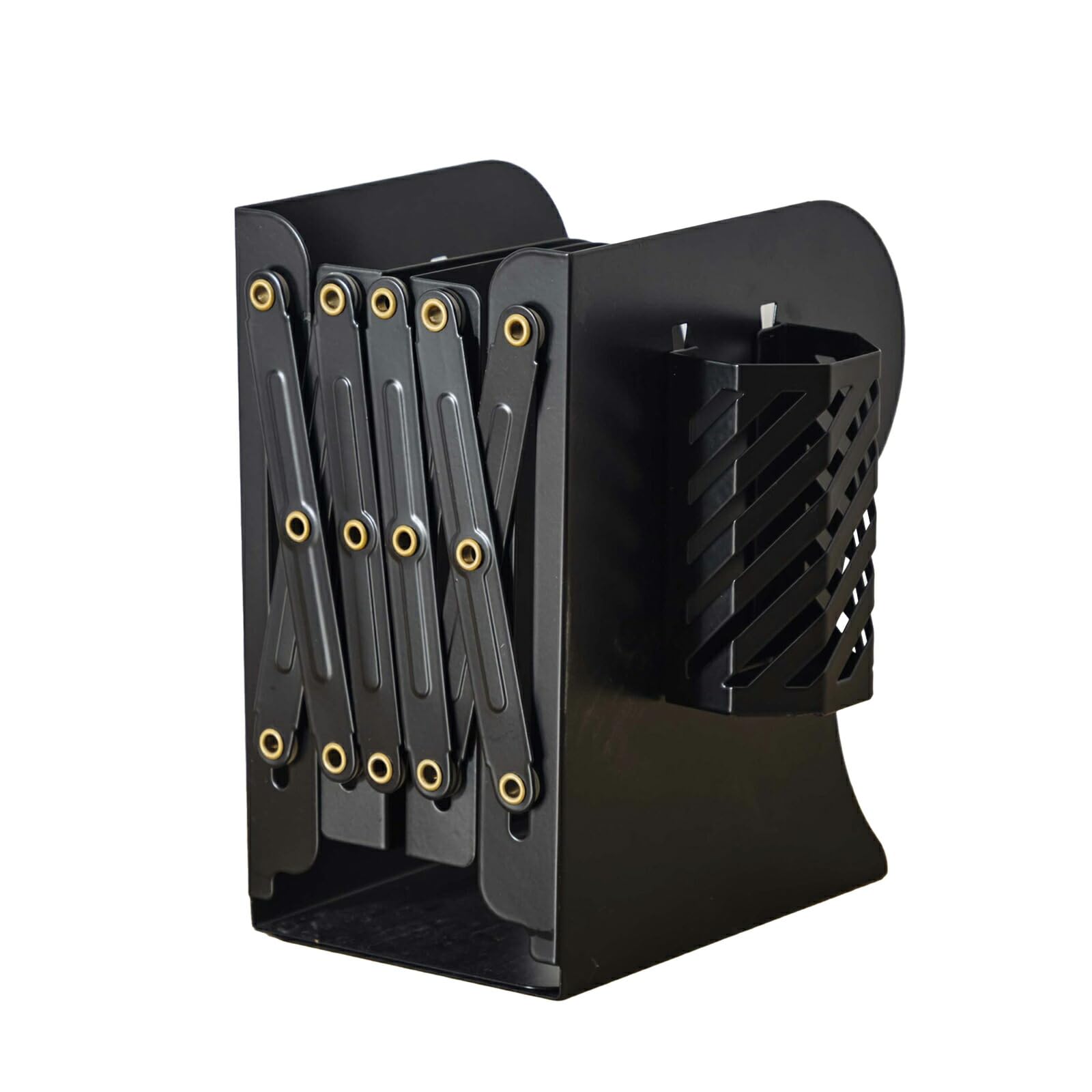 Best Desktop Book Stand with Pen Office Organization Supplies Answer Holder, Black, Foldable, Extendable, Sturdy, Compact, Bookend, Desk/Tabletop чёрный