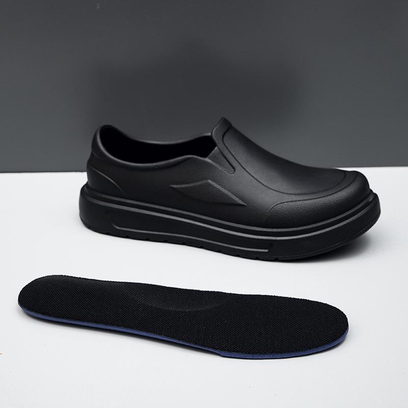 Big Size Men Work Chef Shoes Waterproof Oil-proof Kitchen Work Cook Boots Non-slip Ankle Rain Boots Man Hotel Restaurant Safety Footwear
