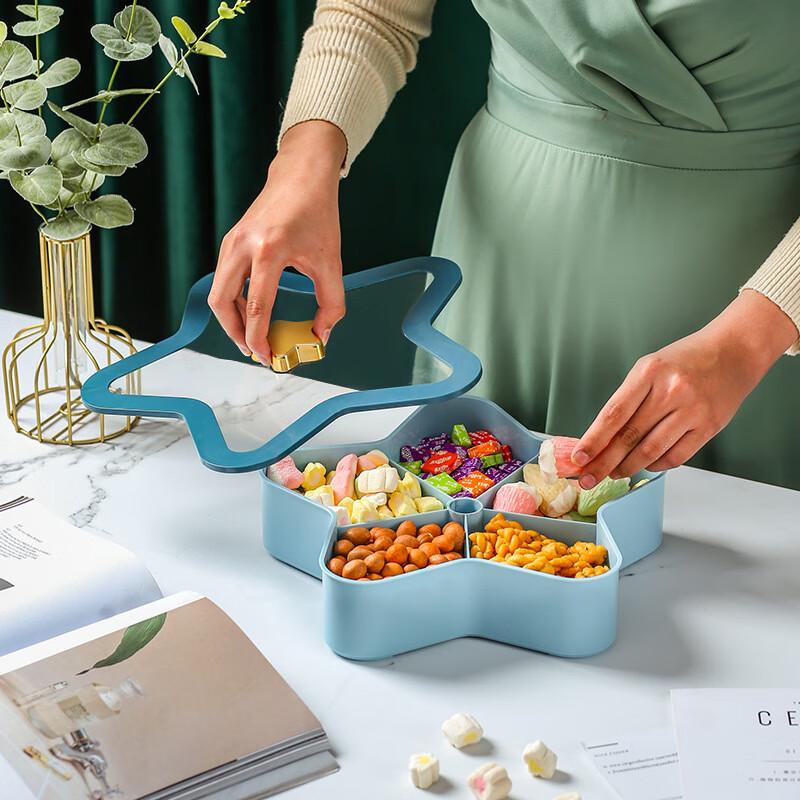 Light Luxury Divided Candy & Nut Storage Box