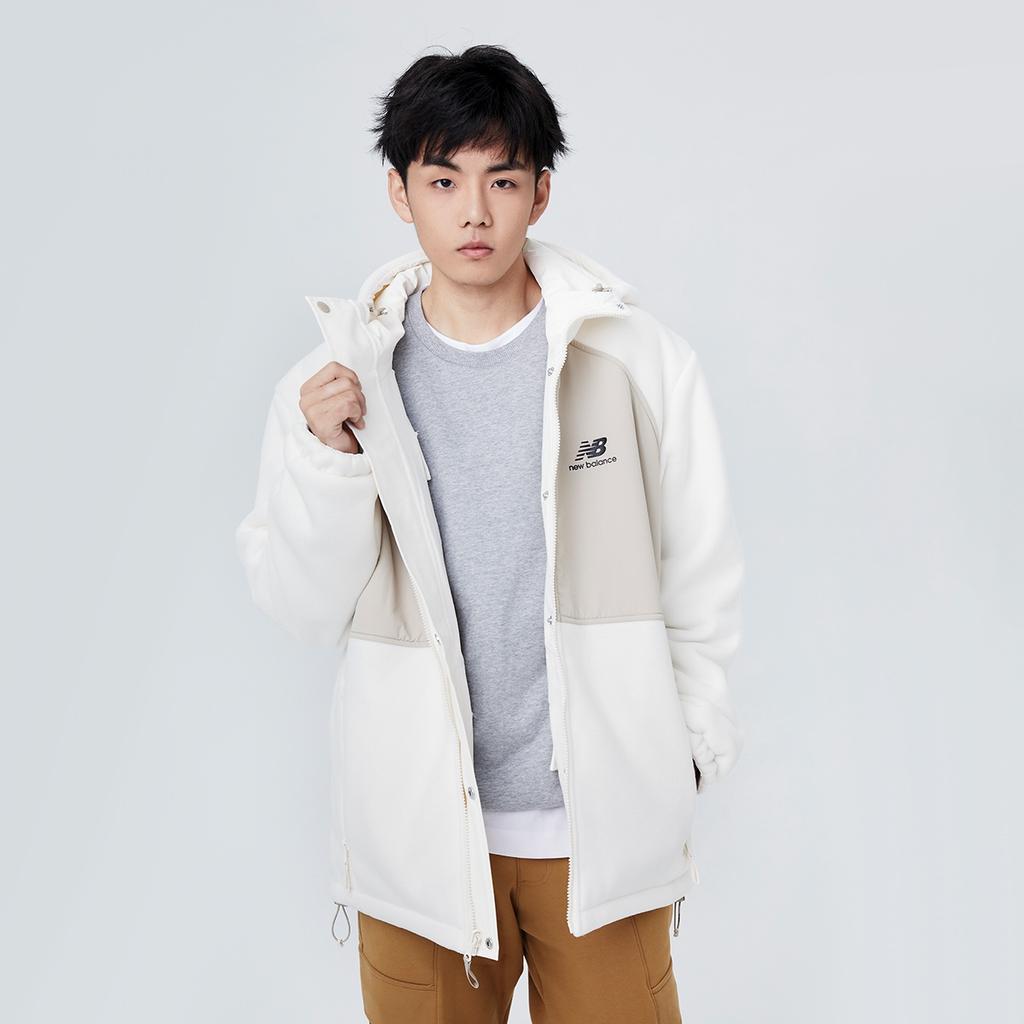 New Balance Hooded Casual Jacket Couple Style White Unisex AMJ13383-MSU
