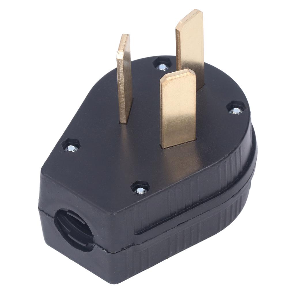 3-poliger Industriestecker gerade Messingkontakte Stecker US-Standard 50A 125V250V