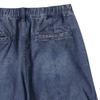 Customellow Blue Double Knee Denim Shorts Cwpam25372bux