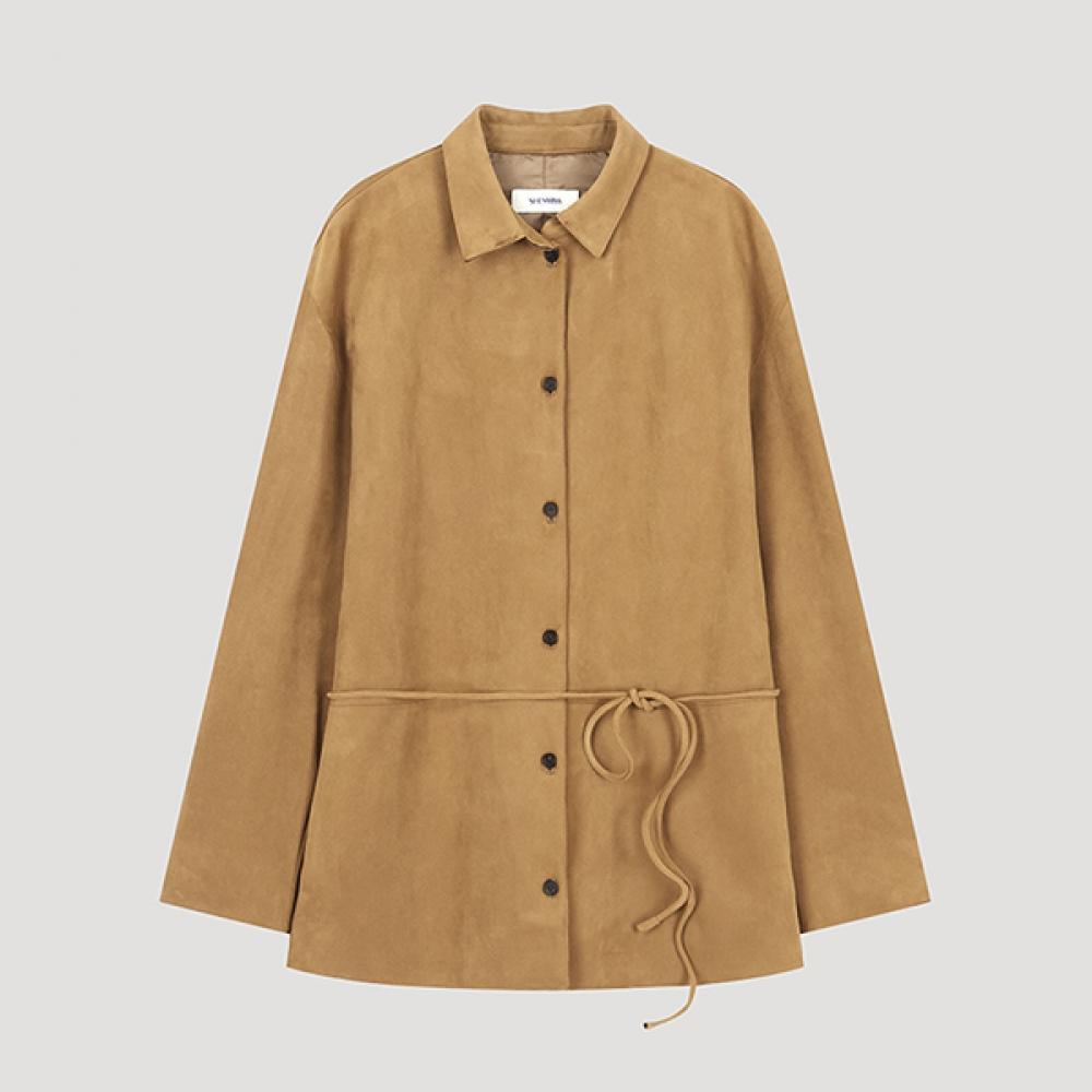

She S miSS Belted Suede Jacket Swwjko32080 Ca Camel/55