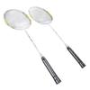1 Pair Badminton Rackets Set High Tension String Aluminum Alloy Shaft Lightweight Badminton Racket W