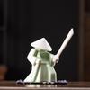 Samurai Knight Ceramic Incense Holder and Burner Ornament
