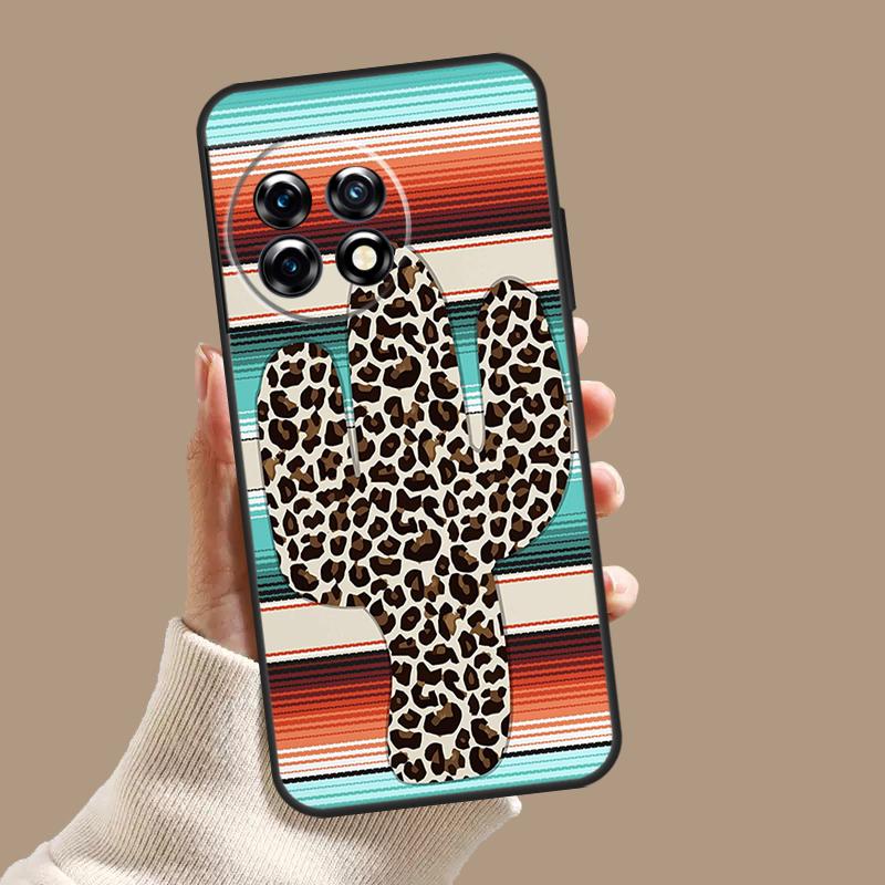 Boho Botanical Leaf Cow Cactus Case For OnePlus Nord CE 5 2 3 4 Lite N20 N30 OnePlus 15 13 12 11 9 10 Pro 13R 10T 13T Cover