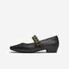TATA Women's Sheepskin Mary Jane Flats