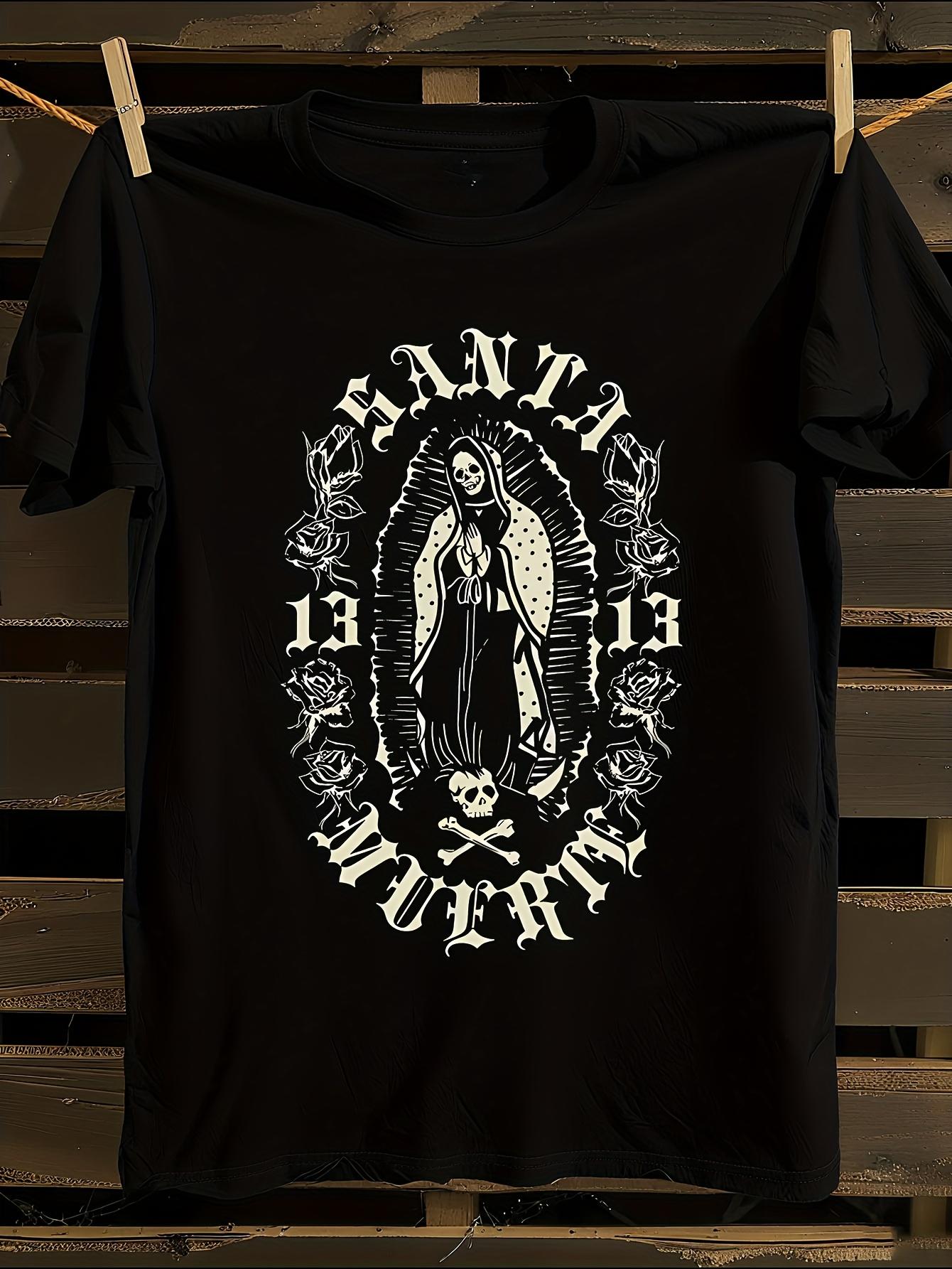 Gothic Santa Muerte 13 T-shirt S
