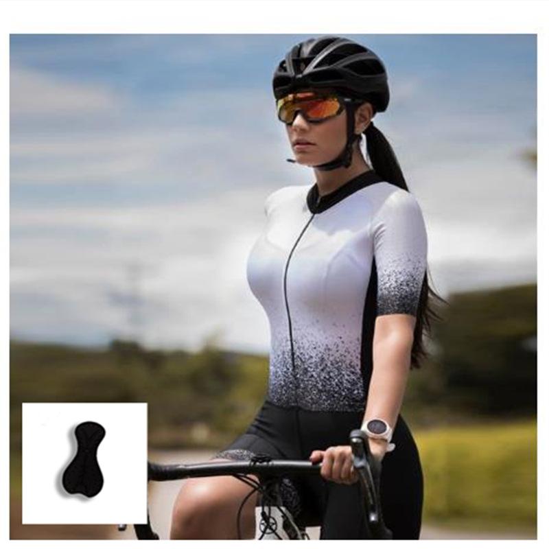Sommer-Radbekleidung Damen Einteiler Kurzarm Anzug Fahrrad Mountainbike Kurzes Oberteil Dünn Atmungsaktiv Radhose 2026