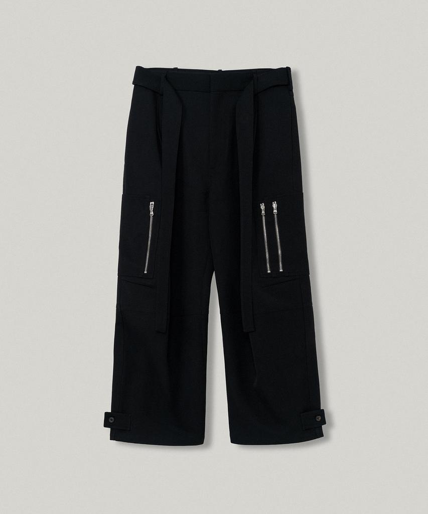 DARO Bauhaus Zip Cargo Pants In Black