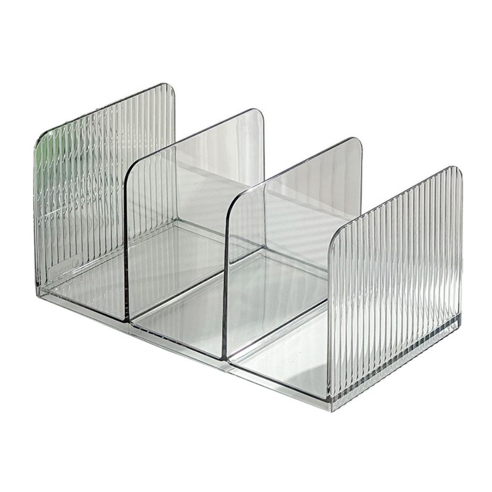 Non-Slip Documents Stand Reusable Desktop Bookshelf Practical Transparent Bookends  Home