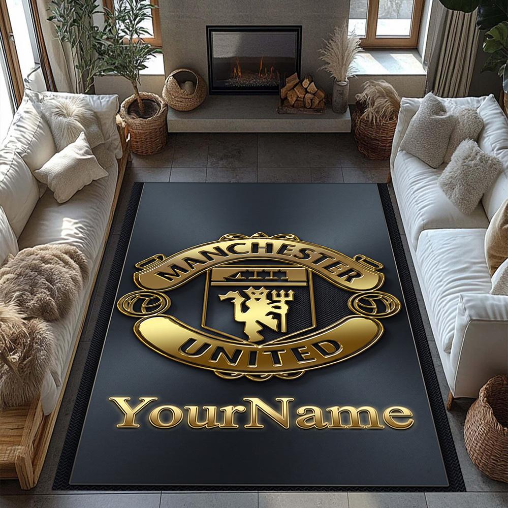 Manchester Personalized Name Area Rug Suitable for Outdoor Bedrooms Entryway Decorate room Antislip Carpet Office home decor