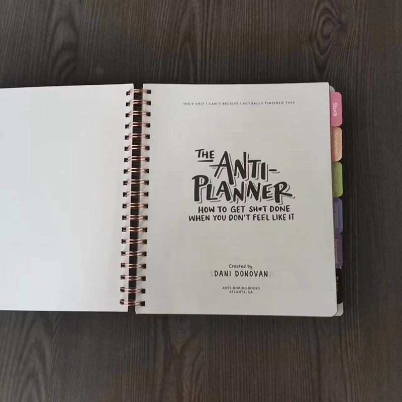 Libro de Etiquetas Anti Planificador Organizador Diario Cuaderno Vence la Procrastinación Cuaderno Planificador Papelería para Estudiantes Material de Oficina